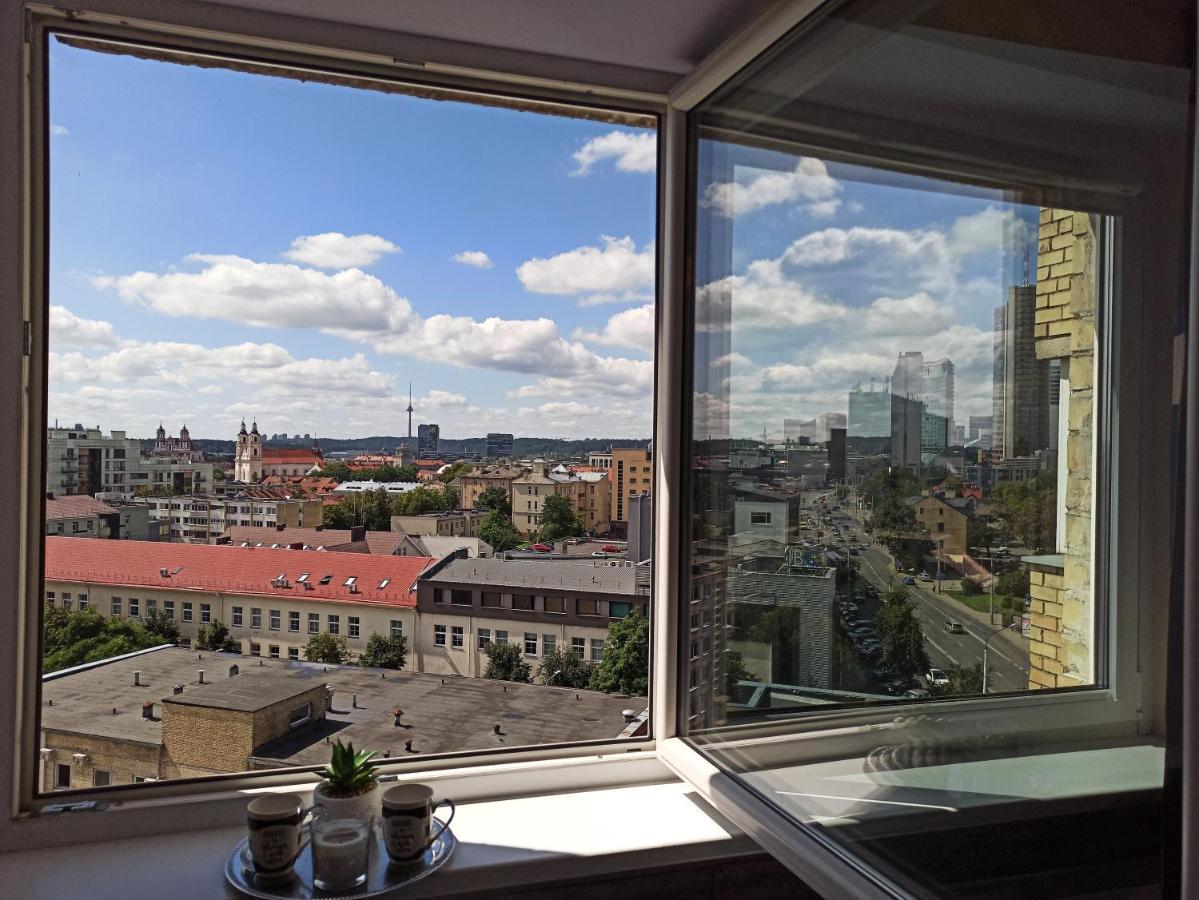 9Th Floor Amazing View Central Studio Apartment Vilna Exterior foto