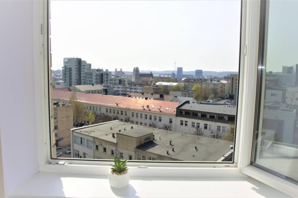9Th Floor Amazing View Central Studio Apartment Vilna Exterior foto