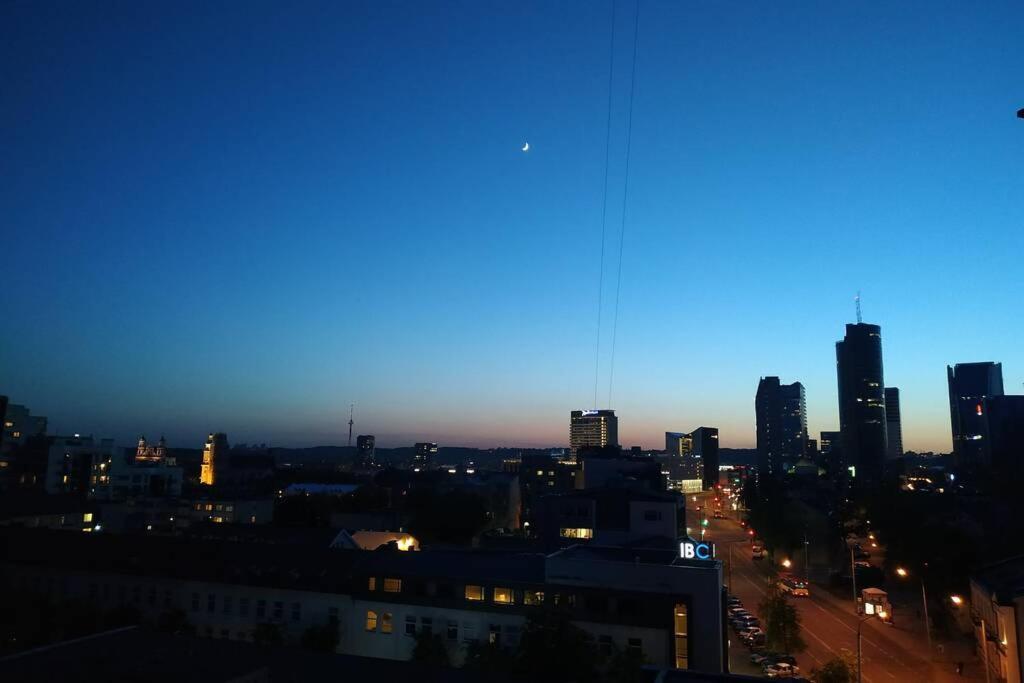 9Th Floor Amazing View Central Studio Apartment Vilna Exterior foto