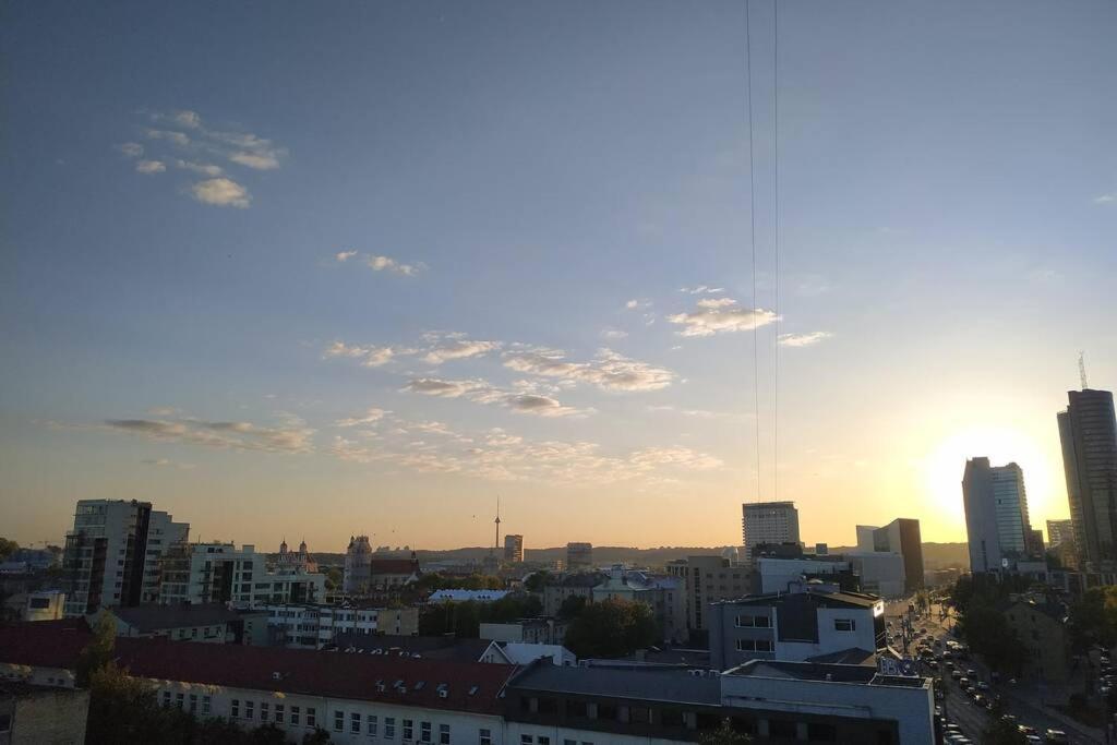 9Th Floor Amazing View Central Studio Apartment Vilna Exterior foto